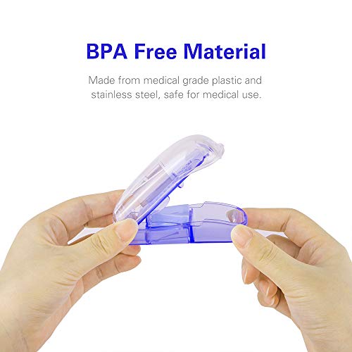 BUG HULL Pill Cutter for Small Pills with Blade Guard, Tablet Splitter with Finger Protect Guard, Stainless Blade Medicine Slicer Cutting Drugs Cleanly - Thumbnail 3