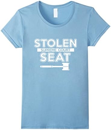 Women's Official Stolen Supreme Court Seat T-Shirt Small Baby Blue