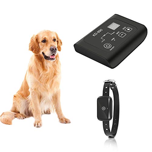 TTPet In-ground/Aboveground Electric Dog Fence,Pet Containment System,Waterproof&Rechargeable Collar,Shock&Tone Correction,650Ft Wire,Support 1 Dog