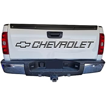 Chevrolet Tailgate Bed Decal Sidebed Sticker Silverado SS 1500 350 454 Lettering Vinyl Sign