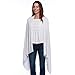 Happyluxe Travel Shawl Wraps for Women - 68x35in Grey Wrap. Lightweight UPF50+ Pashmina, Airplane Travel Blanket Scarf