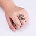 Teniu Womens Rose Gold Ring Diamond Flower Rings for Women Fashion Jewelry Rings