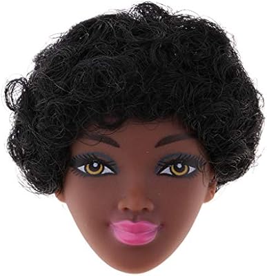 Homyl Fashion Africa Black Head With Make Up Vinyl Head Body Parts