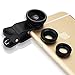 iPhone Camera Lens Kit - 3 in 1 Includes Wide-Angle, Macro & Fisheye Lens for iPhone 6, iPhone 6s, iPhone 6 Plus, iPhone 6s Plus, iPhone 5, Samsung Galaxy & Android
