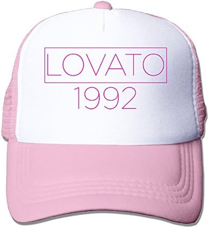 Artist Demi Lovato 1992 Adult Nylon Adjustable Mesh Hat Sun Hat Pink One Size Fits Most