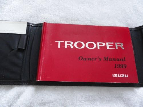 1999 Isuzu Trooper Owners Manual