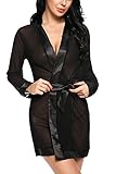 Avidlove Women Lace Kimono Nightwear Sexy Lingerie Satin Sleepwear Soft Babydolls