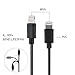 [Buy One Headphone Get One Lightning Cable] Lightning Cable, iTECHOR Lightning Cable 1ft / 0.3m Short USB Charger and Sync Cable for iPhone, iPod and iPad (Black)