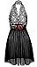COSWE Moonight Sexy Plus Size Lace Top Babydoll Lingerie for Women (XL, Black)