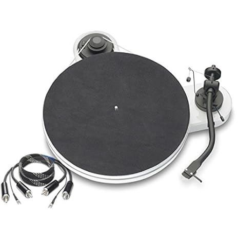 Pro-Ject RPM 1.3 Genie SuperPack (Ortofon 2M Silver) + RCA-CC 123cm - hochglanz weiß