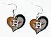 MLB Houston Astros Swirl Heart Earrings