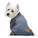 Fitwarm Turtleneck Knitted Dog Sweaters Winter Outfits Pet Coats Cat Clothes Blue Medium