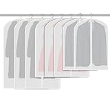 Garment&nbsp;Bag&nbsp;Lightweight Full&nbsp;Zipper&nbsp;Breathable&nbsp; Suit&nbsp;Bag&nbsp;(Set of 8) Moth&nbsp;Proof&nbsp;Garment&nbsp;Protection&nbsp; for Closet Storage&nbsp;and Home and Travel