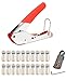 YXGOOD Rotary Adjustable RG6 RG59 RG58 F BNC RCA Compression Tool Coax Cable Stripper Compression Connectors