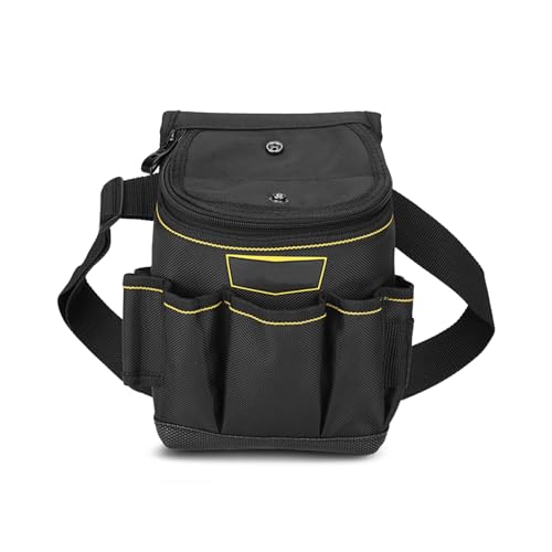 TERRIFI Tool Belts for Men, Tool Pouch, Electrician Tool Bag with Belt, Quick Tool Pouch with Cover, Wear Resistant Tool Belt for Electricians, Carpenters