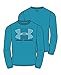Under Armour Boys Break Through Logo Long Sleeve T-Shirt, Pacific, Youth X-Large
