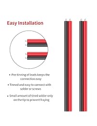 Makerfire 10 Macho 10 Hembra Rojo Negro Negro Adaptador de corriente CC CCTV Cámara DVR Cable de conexión flexible Cable de conexión