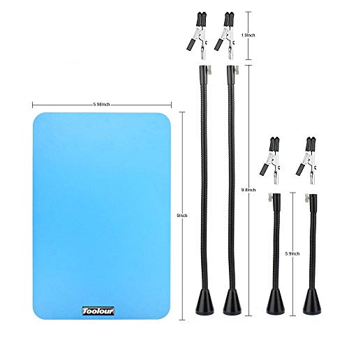 Toolour Helping Hands Soldering Third Hand 4 Flexible Metal