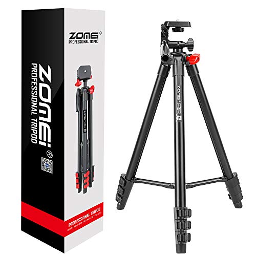 ZOMEI Phone and Ipad Tripod, Video Tripod for Cellphone,Travel Selfie Tripod for Samsung, Huawei,iPhone,Camera and Gopro with Bluetooth Remote Control Universal Smartphone iPad Stand