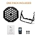 missyee 36 RGB LED DJ Stage Uplight -DMX Control Sound Activated with Remote Control and 9 Modes LED for Wedding, Events, Christmas and Halloween Music Disco Party -R&D in USA -4 Pack