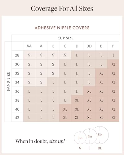 Bare Babe Reusable Silicone Nipple Covers - Waterproof, Nude, 4 Shades - Sticky Breast Stickers for Strapless Dress