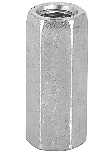 Fafeicy 10pcs Long Rod Nut Hex Hexagonal Sleeve Nut Carbon Steel Galvanized Hex Coupling Nuts (M8*30), Hex & Machine Screw Nuts