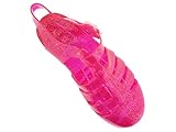 Girls Glitter Fisherman Jelly Sandals with Buckle Closure - Assorted Colors