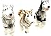3 Marionette Husky Dog Puppets - 12