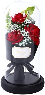 バラ 枯れないバラ3本 薔薇の花束 妻 誕生日プレゼント暖かいledライトビーズ個 花束 女性 女友達 母の日 バラケーキ 爆買い新作 発表会など最適なギフト メッセージカード付き 誕生日 送別会 退職祝い 出産祝い 結婚祝い お祝い