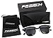 FEISEDY Vintage Half Frame Sunglasses For Men Women Classic Brand Sun Glasses