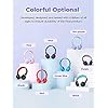 Bluetooth-Kids-Headphones-iCleverColorful-Lights-LED-Kids-Headphones-Wireless-and-Wired-with-MIC-Volume-Control-Foldable-for-SchoolTravel iClever Bluetooth Kids Headphones, BTH03 Colorful LED Lights Kids Wireless Headphones with MIC, Volume Control, Stereo…