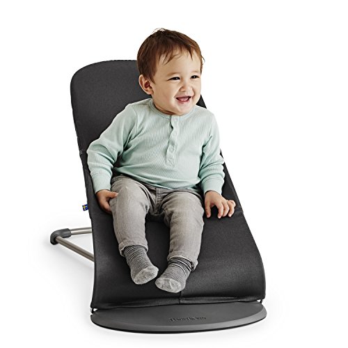 BABYBJORN Cotton Bouncer Bliss, Sand Grey