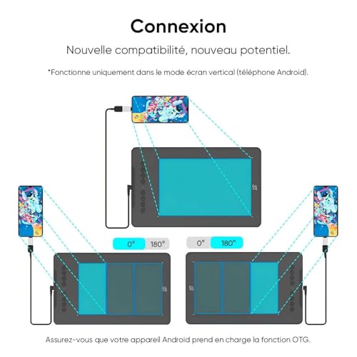 XPPen Graphic Tablet, Deco 01v3 Graphic Tablet Drawing without Screen Beginner with Stylus at 16K (16384) Pressure Levels, 8 Customizable Shortcuts, 10 Inches