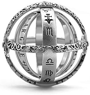 Astronomical Sphere Ring,Hand-Carved Romantic Foldable Finger Ring Jewelry Gifts