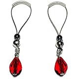 BoDivas Nipple Noose Faceted Teardrop Non Piercing Body Jewelry Rings