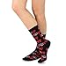 TeeHee Women's Cotton Crew Socks for Valentine's Day - Heart and Love Design, 6 Pairs, 9-11 Sock Size