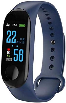 Amextrian M3 Intelligence Bluetooth Smart Watch/Smart Bracelet/Health Band/Activity Tracker/Bracelet/Fitness Band/M3 Band/with Heart Rate Sensor Compatible for All Android iOS Phone Tablet
