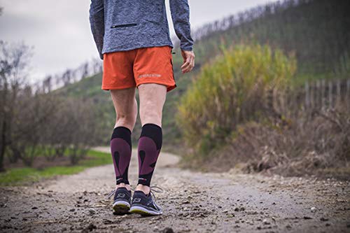 Rockay Blaze Calf & Shin Graduated Compression Leg Sleeves for Men and Women 16-23 mmHg - (1 Pair)