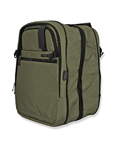 Duchamp Getaway Expandable Carry-On Backpack Suitcase (Olive  display picture 1