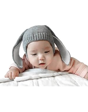 Toddler Cute Fox&Rabbit Hat Kids Winter Warm Bonnet Crochet Knit Beanie Hat