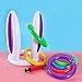 Inflatable Bunny Ears Ring Toss Game ( Air Pump Included ) - Inflatable Toss Game Easter Games for Kids and Adults