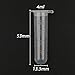 JIUWU Plastic Tube Vial Sample Storage Container 5ml Pack of 50