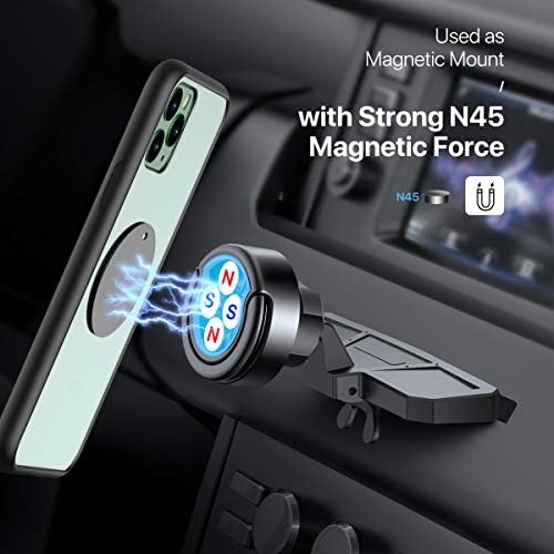 Miracase Magnetic CD Slot Cellphone Mount for Automobile - 2 in 1 Holder