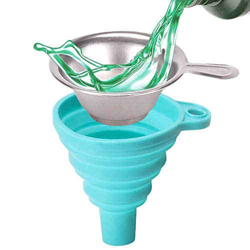 Metal UV Resin Filter Cup Silicone Collapsible Funnel Set Compatible with ANYCUBIC Foton SLA 3D Printer - Thumbnail 4