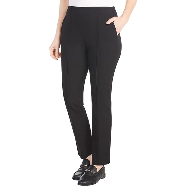 Hilary Radley Ladies' Tie Front Dress Pant (Black, 4) at Amazon Women's  Clothing store
