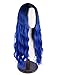 SEIKEA Women Color Wig Long Curly Hair Ombre with Root Girl Cosplay Costume Heat Resistant Synthetic Hairpiece - Dark Blue