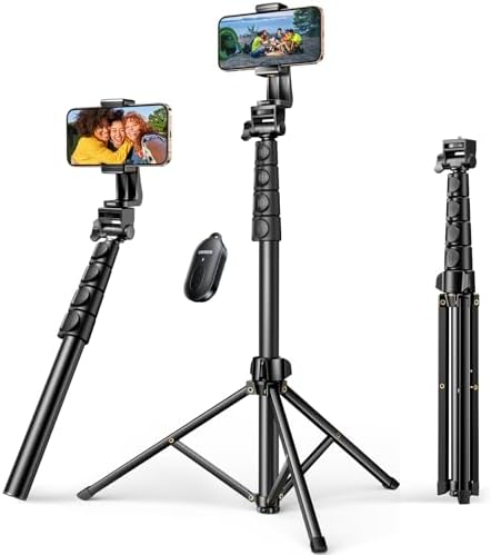 UGREEN 170 cm Phone Tripod Selfie Stick with Bluetooth Remote