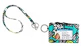 Vera Bradley Zip Id Case and Lanyard in Island Blooms