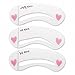 3pcs Lady Eyebrow Grooming Beauty Tools Plastic Brow Drawing Shaping Template