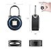 Fingerprint Padlock, Bluetooth Thumbprint Lock USB Rechargeable IP65 Waterproof Ideal for Locker, Gate,Handbags, Golf Bags, Wardrobes, Gym, Door, Luggage, Suitcase, Backpack, Fence,Bike, Office (Blue)